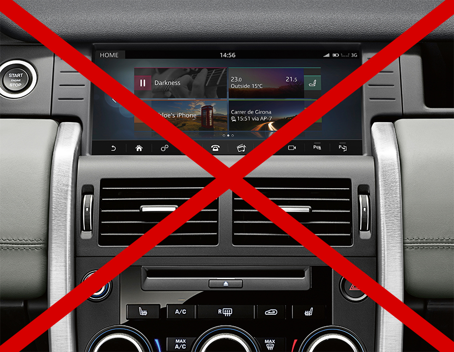 Tableau de bord Land Rover Discovery Sport 2015-2019 compatible écran tactile Android GPS CarPlay sans fil